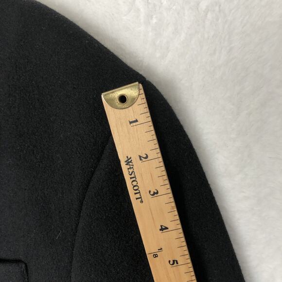 VTG LANDS' END Camel Hair Blazer Men's‎ Sz 48R Black Sport Coat Classic USA Made - Picture 10 of 16